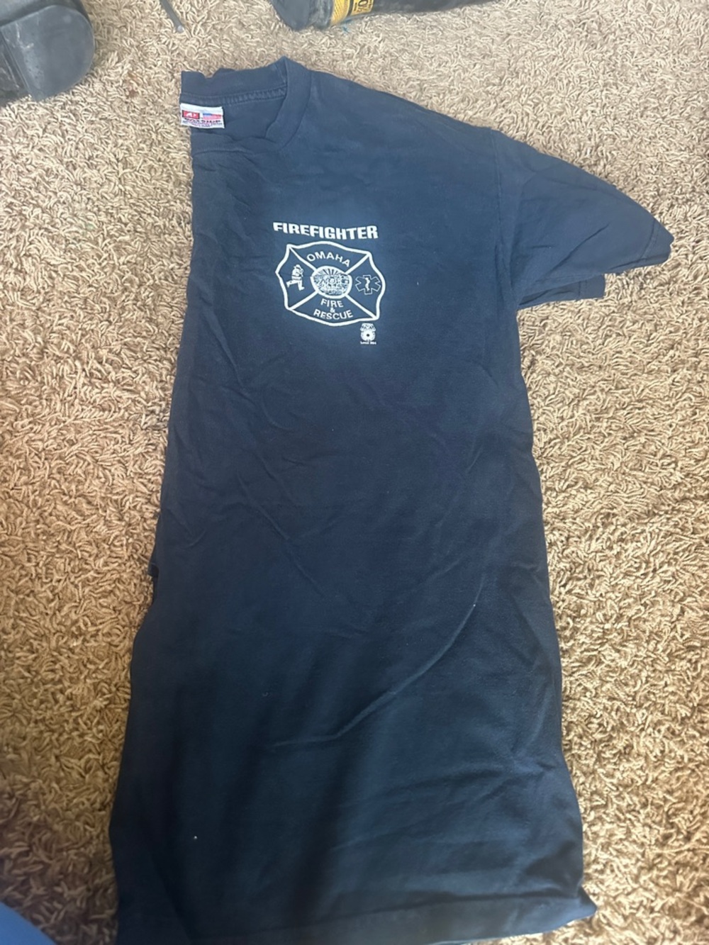 Omaha Fire Rescue Firefighter Short Sleeve T-Shirt - Black